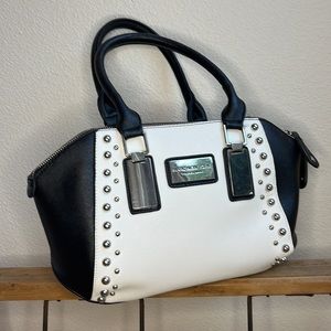 Marc NewYork. Studded, Black & White Handbag